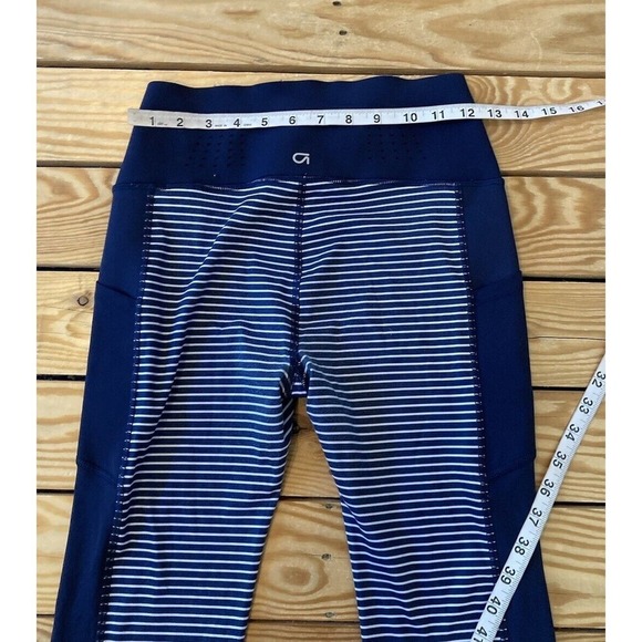 Gap Fit Stripe Sculpt Compression Leggings Size Small Women’s Navy - Picture 7 of 8